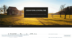 Desktop Screenshot of joshfowleronline.com