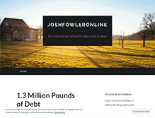 Tablet Screenshot of joshfowleronline.com